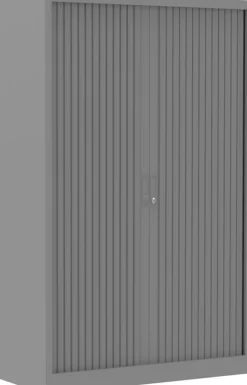 Ceha Roldeurkast Metaal 4 Planken Afsluitbaar 1.000 x 450 x 1.600 mm Zilver