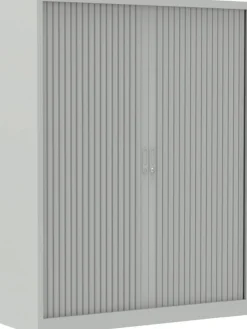 Ceha Roldeurkast Metaal 4 Planken Afsluitbaar 1.000 x 450 x 1.600 mm Grijs