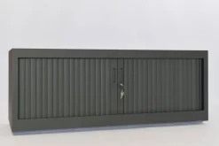 Ceha Roldeurkast Metaal Afsluitbaar 1.200 x 450 x 450 mm Zwart