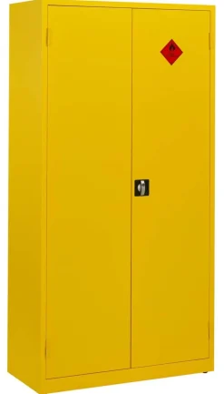 Ceha Veiligheidskast Metaal 3 Planken Afsluitbaar 1.000 x 450 x 1.950 mm Geel