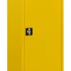 Ceha Veiligheidskast Metaal 3 Planken Afsluitbaar 530 x 450 x 1.950 mm Geel