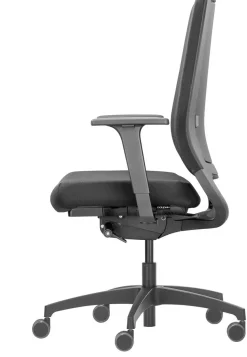 Dauphin Sequel Bureaustoel Synchroonmechanisme Stof 2D armleuning Zwart 120 kg 720 x 720 x 1,160 mm