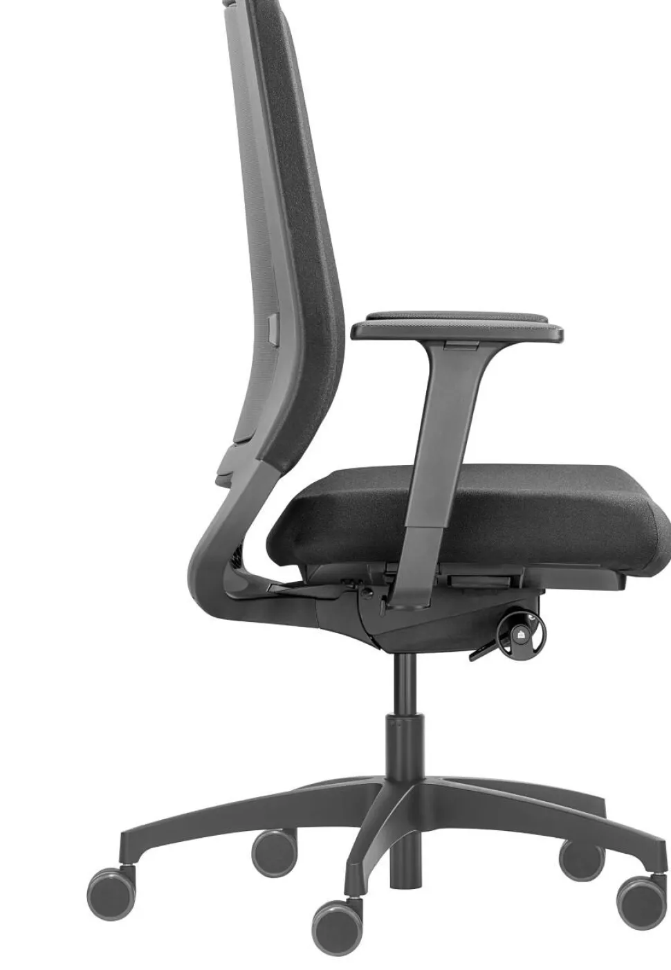 Dauphin Sequel Bureaustoel Synchroonmechanisme Stof 2D armleuning Zwart 120 kg 720 x 720 x 1,160 mm