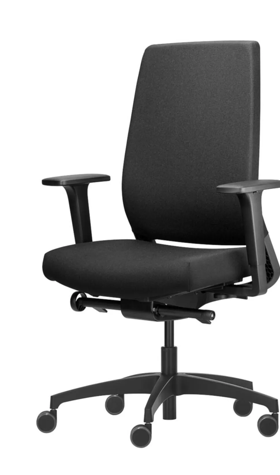 Dauphin Sequel Bureaustoel Synchroonmechanisme Stof 2D armleuning Zwart 120 kg 720 x 720 x 1,160 mm