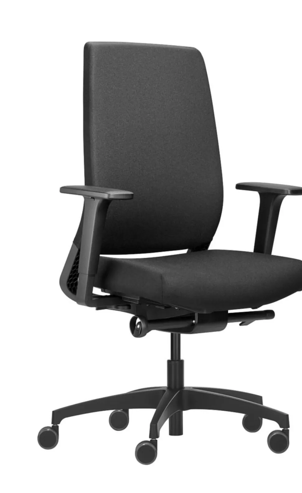 Dauphin Sequel Bureaustoel Synchroonmechanisme Stof 2D armleuning Zwart 120 kg 720 x 720 x 1,160 mm