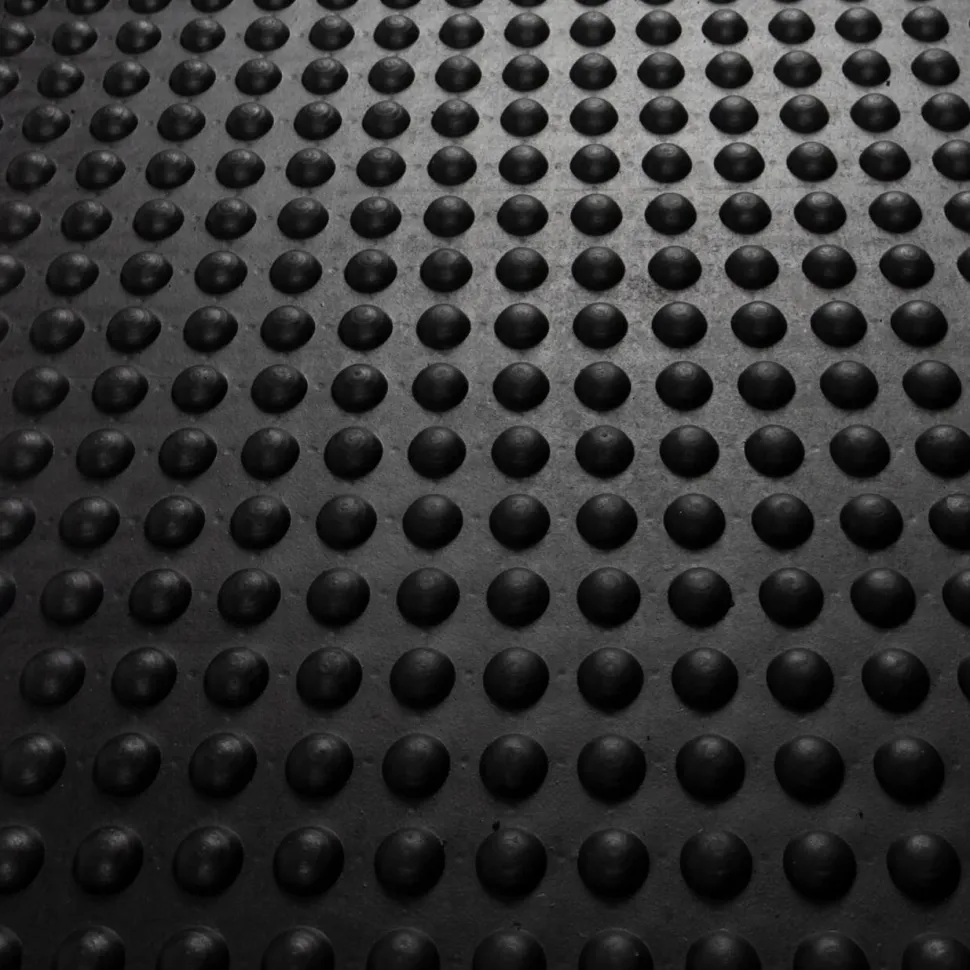 etm Bubble Mat Rubber Zwart 60 x 90 cm
