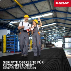 etm Deurmat Rubber Zwart 100 x 500 cm