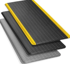 etm Dyna-Protect Diamant Antivermoeidheidsmat PVC (Polyvinylchloride) Zwart 90 x 60 cm