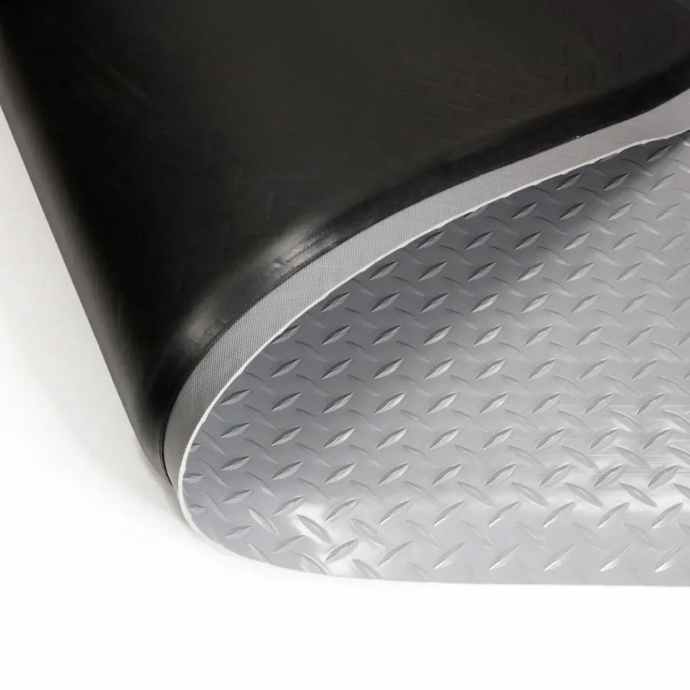 etm Dyna-Protect Diamant Antivermoeidheidsmat PVC (Polyvinylchloride) Grijs 90 x 60 cm