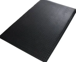 etm Heavy Duty Diamond Antivermoeidheidsmat PVC (Polyvinylchloride), Vinyl Zwart 90 x 150 cm
