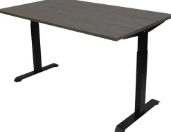 euroseats Bureau Rechthoekig Logan Eiken T-Voet 1.400 (B) x 800 (D) x 865 (H) mm Metaal