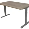 euroseats Bureau Rechthoekig Robson Eiken T-Voet 1.200 (B) x 800 (D) x 865 (H) mm Metaal