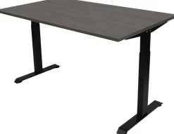 euroseats Bureau Rechthoekig Logan Eiken T-Voet 1.600 (B) x 800 (D) x 865 (H) mm Metaal
