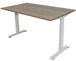 euroseats Bureau Rechthoekig Robson Eiken T-Voet 1.600 (B) x 800 (D) x 865 (H) mm Metaal
