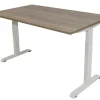 euroseats Bureau Rechthoekig Robson Eiken T-Voet 1.200 (B) x 800 (D) x 865 (H) mm Metaal