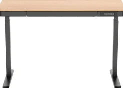 euroseats Bureau Zit-sta-bureau Rechthoekig Eiken C-Voet 1 Lade 1.202 (B) x 602 (D) x 1.210 (H) mm Metaal