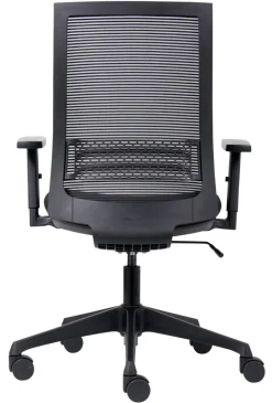 euroseats Canillo Bureaustoel Synchroonmechanisme Stof, mesh 3D armleuning In hoogte verstelbare zitting Zwart 100 kg