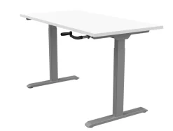euroseats Crank Zit-sta-bureau Rechthoekig T-Voet 1.800 (B) x 800 (D) x 1.190 (H) mm Metaal