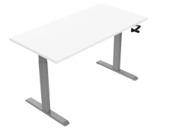 euroseats Crank Zit-sta-bureau Rechthoekig T-Voet 1.800 (B) x 800 (D) x 1.190 (H) mm Metaal