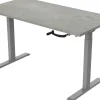 euroseats Crank Zit-sta-bureau Rechthoekig Oxyd Beton T-Voet 1.600 (B) x 800 (D) x 1.190 (H) mm Metaal