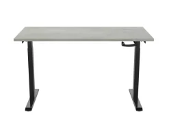 euroseats Crank Zit-sta-bureau Rechthoekig Oxyd Beton T-Voet 1.800 (B) x 800 (D) x 1.190 (H) mm Metaal