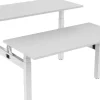 euroseats Dual Bench Zit-sta-bureau Rechthoekig H-Frame 1.800 (B) x 800 (D) x 1.305 (H) mm Metaal