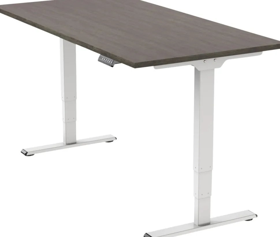 euroseats Economy Zit-sta-bureau Rechthoekig Logan Eiken T-Voet 1.400 (B) x 800 (D) x 1.275 (H) mm Metaal