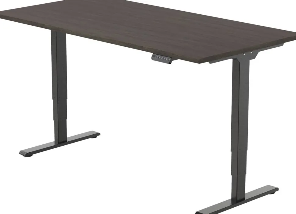 euroseats Economy Zit-sta-bureau Rechthoekig Logan Eiken T-Voet 1.600 (B) x 800 (D) x 1.275 (H) mm Metaal