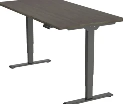 euroseats Economy Zit-sta-bureau Rechthoekig Logan Eiken T-Voet 1.600 (B) x 800 (D) x 1.275 (H) mm Metaal