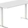 euroseats Economy Zit-sta-bureau Rechthoekig T-Voet 1.600 (B) x 800 (D) x 1.275 (H) mm Metaal