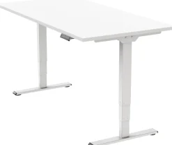 euroseats Economy Zit-sta-bureau Rechthoekig T-Voet 1.600 (B) x 800 (D) x 1.275 (H) mm Metaal