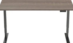 euroseats Economy Zit-sta-bureau Rechthoekig Oxyd Beton T-Voet 1.600 (B) x 800 (D) x 1.275 (H) mm Metaal