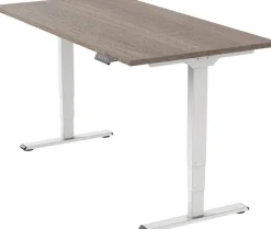 euroseats Economy Zit-sta-bureau Rechthoekig Robson Eiken T-Voet 1.600 (B) x 800 (D) x 1.275 (H) mm Metaal