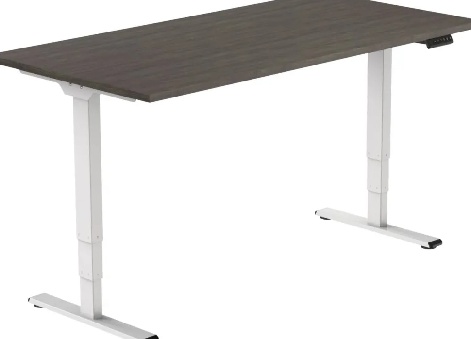 euroseats Economy Zit-sta-bureau Rechthoekig Logan Eiken T-Voet 1.600 (B) x 800 (D) x 1.275 (H) mm Metaal