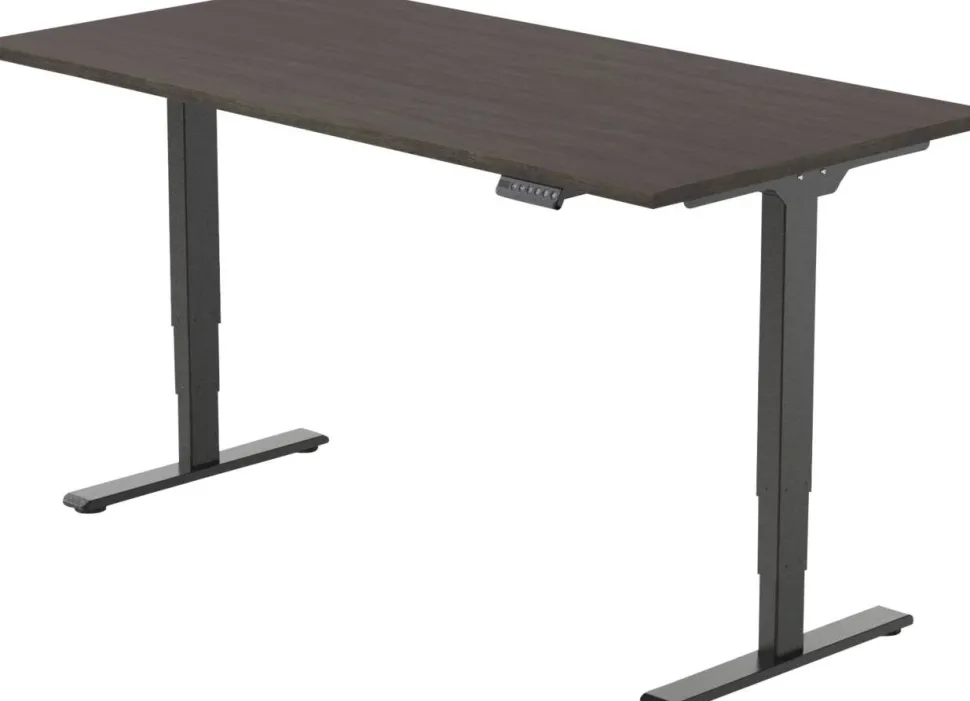 euroseats Economy Zit-sta-bureau Rechthoekig Logan Eiken T-Voet 1.400 (B) x 800 (D) x 1.275 (H) mm Metaal
