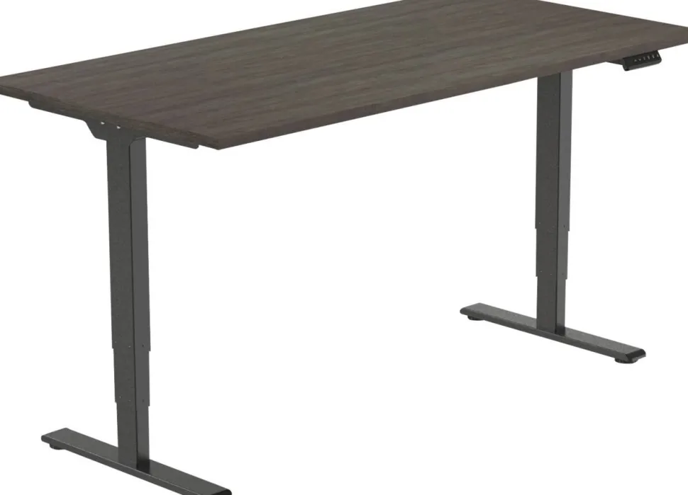 euroseats Economy Zit-sta-bureau Rechthoekig Logan Eiken T-Voet 1.400 (B) x 800 (D) x 1.275 (H) mm Metaal