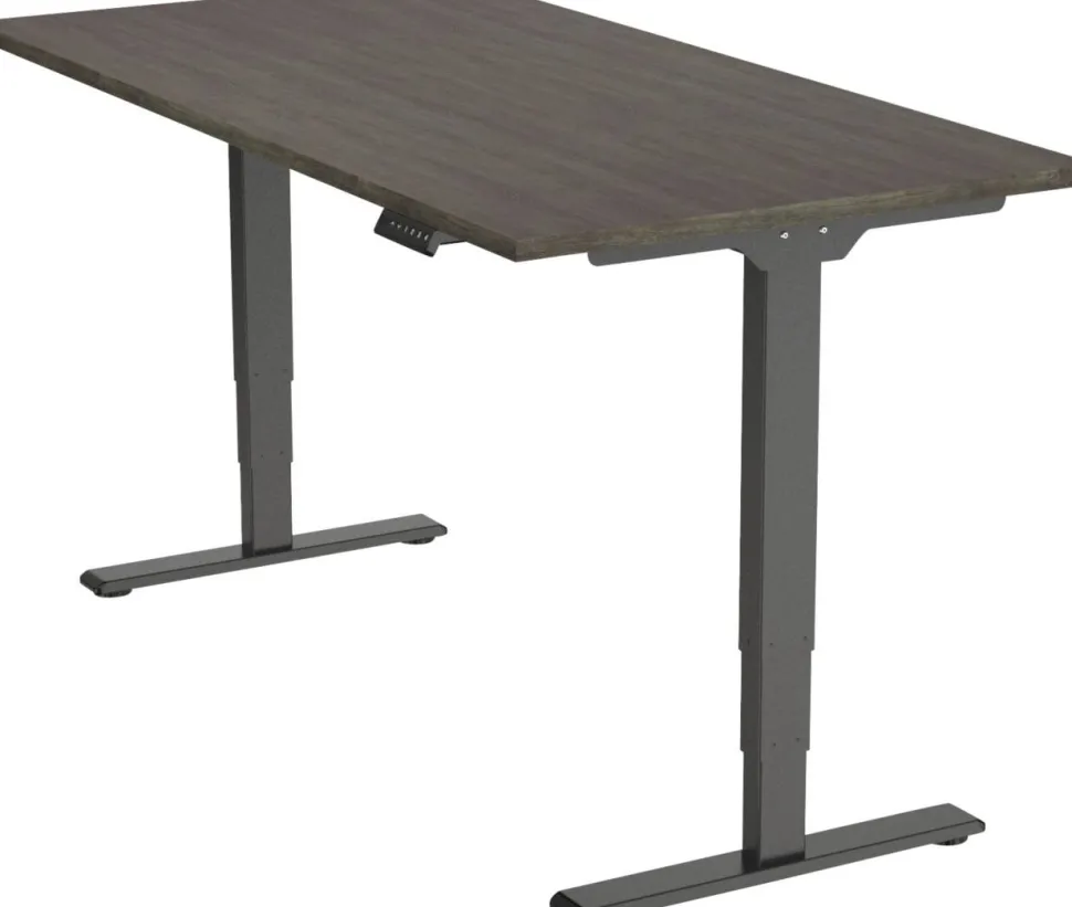 euroseats Economy Zit-sta-bureau Rechthoekig Logan Eiken T-Voet 1.400 (B) x 800 (D) x 1.275 (H) mm Metaal