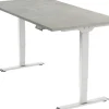 euroseats Economy Zit-sta-bureau Rechthoekig Oxyd Beton T-Voet 1.600 (B) x 800 (D) x 1.275 (H) mm Metaal