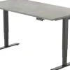 euroseats Economy Zit-sta-bureau Rechthoekig Oxyd Beton T-Voet 1.400 (B) x 800 (D) x 1.275 (H) mm Metaal