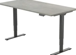 euroseats Economy Zit-sta-bureau Rechthoekig Oxyd Beton T-Voet 1.400 (B) x 800 (D) x 1.275 (H) mm Metaal