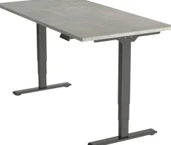 euroseats Economy Zit-sta-bureau Rechthoekig Oxyd Beton T-Voet 1.400 (B) x 800 (D) x 1.275 (H) mm Metaal