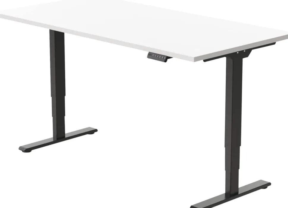 euroseats Economy Zit-sta-bureau Rechthoekig T-Voet 1.400 (B) x 800 (D) x 1.275 (H) mm Metaal