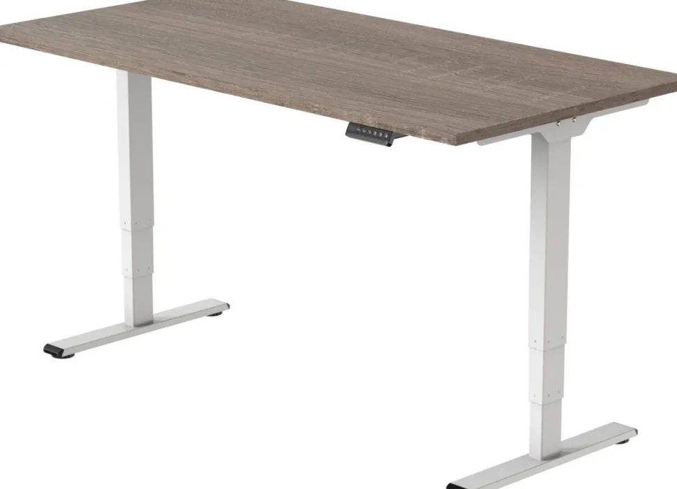 euroseats Economy Zit-sta-bureau Rechthoekig Robson Eiken T-Voet 1.400 (B) x 800 (D) x 1.275 (H) mm Metaal