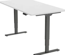 euroseats Economy Zit-sta-bureau Rechthoekig T-Voet 1.600 (B) x 800 (D) x 1.275 (H) mm Metaal
