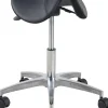 euroseats Ergonomic Stool Matera Aluminium Small Zwart