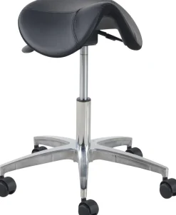 euroseats Ergonomic Stool Matera Aluminium Small Zwart