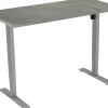 euroseats 1-Motor Zit-sta-bureau Rechthoekig Oxyd Beton T-Voet 1.400 (B) x 800 (D) x 1.235 (H) mm Metaal
