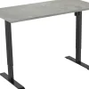 euroseats 1-Motor Zit-sta-bureau Rechthoekig Oxyd Beton T-Voet 1.400 (B) x 800 (D) x 1.235 (H) mm Metaal