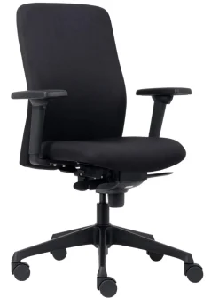 euroseats Vigo Bureaustoel Synchroonmechanisme 3D armleuning In hoogte verstelbare zitting Zwart 100 kg