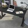 euroseats Zit-sta Zit-sta-bureau Rechthoekig Naturel Eiken T-Voet 1.800 (B) x 800 (D) x 1.275 (H) mm Metaal